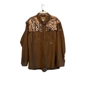 Drake Waterfowl Systems Mens EST Two-Tone Vented Wingshooter Shirt Magnattach